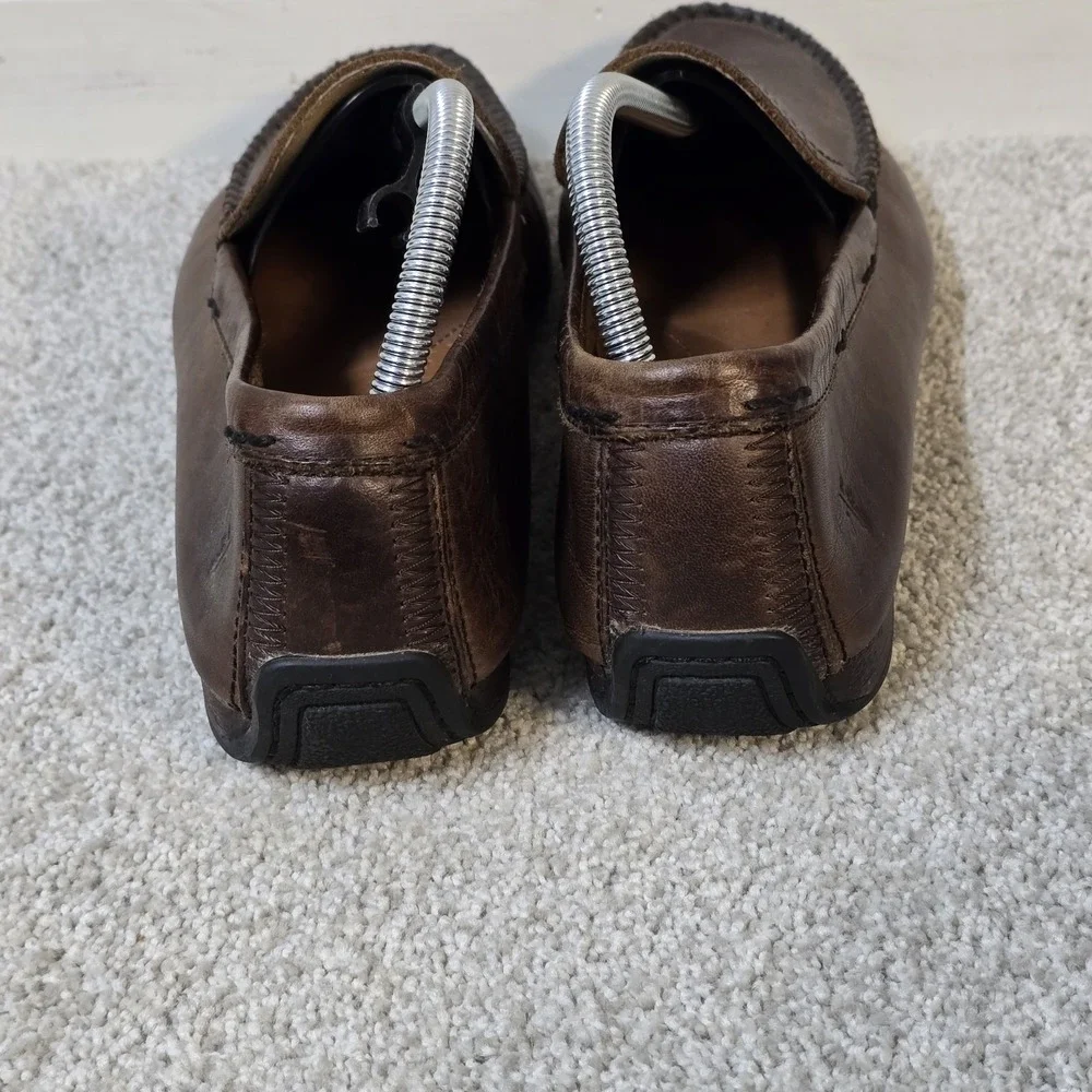 Frye Lewis Venetian Brown Leather Men's Loafer Slip On Shoe Size 10.5